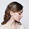 EVER FAITH Women's Snowflake Head Piece Clear Rhinestone Crystal Wedding Bride Hair Clip Silver-Tone