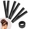 Hair Bun Maker-Ultimate Hair Bun Accessories for Women&amp;Kids-Sock Bun-French Twist Hair Tool-Hair Donut-Dance Competition Must Haves-Hairagami for Flawless Hairstyles-3PCS Black