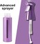 Salon Style Hair Spray Bottle, Fine Mist Continuous Spray Bottle   10 Oz Luminous Aerosol Free Water Sprayer for Hairstyling, Plants, Cleaning Solutions Dispensing - Purple