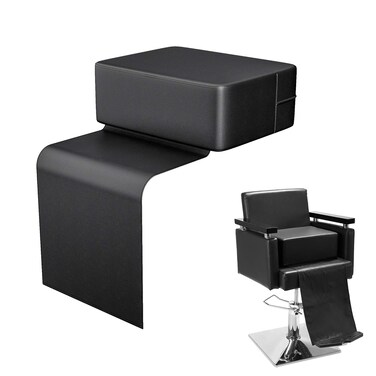 Salon Booster Seat for Kids,Barber Leather Cushion Pads for Salon Chair Hair Stylist Salon Spa Chair Equipment,Oversize(（13"X16.5"X6.7"）,Black