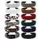 VELSCRUN 12 Pack Flower Headbands Non Slip Wide Girls Cute Boho Knotted Head Bands Hair Accessories Fashion Birthday Gifts for Women