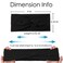 Artilady 6 Pack Wide Boho Headbands for Women - Soft Yoga Elastic Hair Bands for Girls Workout Running Sport Headwrap Non-slip Breathable (Ebony)