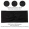 Artilady 6 Pack Wide Boho Headbands for Women - Soft Yoga Elastic Hair Bands for Girls Workout Running Sport Headwrap Non-slip Breathable (Ebony)