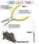 Hair Tinsel Kit 12 Colors Hair Extensions 48 Inches 2500 Strands Sparkling Tinsel for Christmas New Year Halloween Cosplay Party Fairy Tinsel Kit