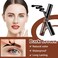 Tattoo Brow Peel Off Tint Gel with Eyebrow Stencils, Long Lasting Eyebrow Gel Tint, Transfer Proof and Smudge Proof Eyebrow Stain for Fuller &amp; Defined Brows Makeup, Dark Brown
