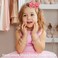 Tiny 3 Inch Glitter Hair Bows Clips - Lined Boutique Alligator Hairpin for Baby Girls, Toddlers, and Little Teens - Kids Barrettes Set of 2 Small Stylish (Hot Pink)