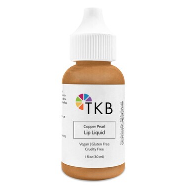 TKB Lip Liquid Color   Liquid Lip Color for TKB Gloss Base, DIY Lip Gloss, Pigmented Lip Gloss and Lipstick Colorant, Made in USA (1floz (30ml), Copper Pearl)