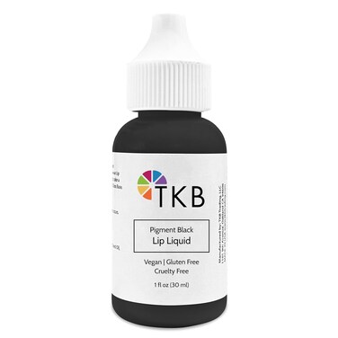 TKB Lip Liquid Color   Liquid Lip Color for TKB Gloss Base, DIY Lip Gloss, Pigmented Lip Gloss and Lipstick Colorant, Made in USA (1floz (30ml), Pigment Black)