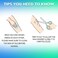 Waxkiss Wax Strips Kit for Women, Waxing Strips Kit for Hair Removal with 70 Counts Hypoallergenic Home Waxing Kit with Strips Brazilian Wax Strip 3 Sizes &amp; 12 Pcs Prewax and Postwax Wipes