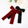 Velvet Hair Bows for Women Bow Hair Clips Cute Hair Ribbons Girls Ribbon Bows for Hair BowKnot Barrettes Velvet Hair Bow Clips 2PCS Fashion Hair Accessories for Women, Black Red Hair Bows