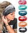 Tobeffect Headbands for Women African Wide Tie Dye Knotted Hairbands Workout Yoga Sport Head Wraps Hair Accessories 6 Packs