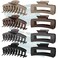 TOCESS 8 Pack Neutral Big Hair Claw Clips for Women Large Claw Clip for Thin Thick Curly Hair 90's Strong Hold 4.33 Inch Nonslip Matte Jumbo Hair Clips