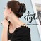 TOCESS 8 Pack Black Big Hair Claw Clips for Women Large Claw Clip for Thin Thick Curly Hair 90's Strong Hold 4.33 Inch Nonslip Matte Jumbo Hair Clips