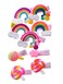 56PCS Toddler Hair Accessories Set: Colorful Rainbow Barrettes, Pins, Candy Fruits, Butterflies for Kids' Stylish Hairstyles