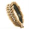 TOECWEGR Wide Messy Braided Headband with Teeth Synthetic Braided Headband Twisted Braid Fishtail with Crystal Embellishments Accessories for Girl and Women