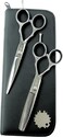 Ronin Hair Cutting Shears Set by Tokko Katana, Professional Scissor Kit, 6.5" Sharp Stainless Steel Regular &amp; Thinning Haircut, Grooming Scissors for Barber, Hairdresser, Salon Professional, &amp; DIY