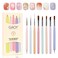 GAOY 8 Pcs Nail Brushes for Nail Art, Nail Design Tools for Nail Detail Painting, French Liner and Dotting Pens for Nail DIY