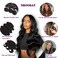 Brazilian Body Wave Bundles Human Hair 3 Bundles Body Wave 24 26 28 Inch 100% Unprocessed Virgin Human Hair Weave Bundles Mixed Length Natural Black Human Hair Extensions