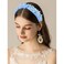 Mermaid Blue Headband, Knotted Headband for Women, Mermaid Tail Rhinestones Pearl Starfish Decor, Mermaid Birthday Decorations, Gifts for Teen Girls
