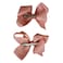 NYFASHION101 Toddlers' Girls' Smooth Grosgrain Ribbon Bow Alligator Clip, Dusty Rose
