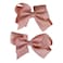 NYFASHION101 Toddlers' Girls' Smooth Grosgrain Ribbon Bow Alligator Clip, Dusty Rose