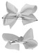 NYFASHION101 Toddlers' Girls' Smooth Grosgrain Ribbon Bow Alligator Clip, Beige