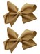 NYFASHION101 Toddlers' Girls' Smooth Grosgrain Ribbon Bow Alligator Clip, Beige