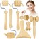 Wood Therapy Facial Massage Tools (7 Piece Set), Gua Sha Wooden Face Massager Kit for Face Lifting, Lymphatic Drainage, Skin Care &amp; Anti-Aging