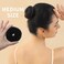 FANDAMEI Hair Bun Makers: Small &amp; Extra Small Donut &amp; Ballet Buns for Kids with Elastic Ties &amp; Pins (Black)