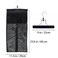 1 Pack Hair Extension Satin Storage Bag with Hanger Wig Holder Bundles Hairpieces Ponytail Wig Style Hair Travel Black Color