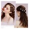 CWJCYTNSN Small Crystal Flower Hair Claw Clips, 0.8" Mini Metal Bangs Pins for Thick Curly Hair - 16PCS Hair Accessories for Women &amp; Girls