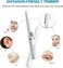 Face Eyebrow Nose Ear Hair Trimmer by TOUCHBeauty, All-in-ONE Hair Remover for Women &amp; Men, Dual Blades Shaver Battery Powered Upgraded Version TB-1458(White)