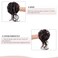 CINHOO Messy Bun Hair Clip on Hair Pieces for Women Dark Brown Messy Bun Hair Piece with Claw Clip Curly Wavy Hair Buns Tousled Updo Hair Buns Extensions Updo Hair Accessories(6A/Dark Brown)