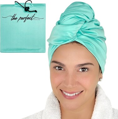Microfiber Hair Towel Wrap for Women - Gift and Travel - Smooth like Silk - Curly, Wavy, Straight Hair Girls - Plopping Essential - Anti-Frizz, Fast Drying, Works Better than a Cotton T-Shirt