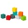 Infantino Squeeze and Stack Block Set - Colorful Textured Soft Blocks, Includes Numbers, Animals and Shapes, Ages 6 Months +