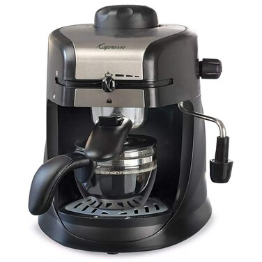 Capresso 303.01 4-Cup Espresso and Cappuccino Machine Black 13.25" x 7.5" x 9.75