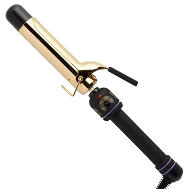 HOT TOOLS (2018 MODEL) Pro Artist 24K Gold Curling Iron   Long Lasting, Defined Curls (1-1/4 in)