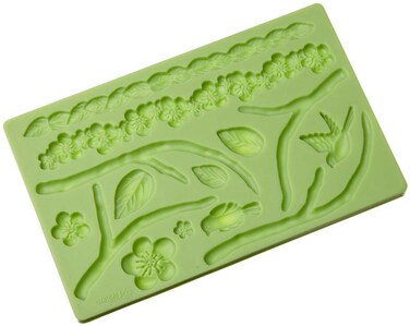 Wilton Silicone Nature Designs Fondant and Gum Paste Mold - Cake Decorating Supplies, Green