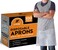 Xpose Safety Plastic Disposable Aprons for Cooking Individually Packaged Durable 1 Mil Waterproof Polyethylene 24" x 48