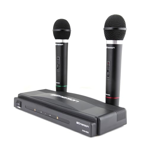 إيمرسون Emerson eam-9002 Dual Handheld Wireless Microphone Starter Kit wireless