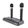 Emerson EAM-9002 Dual Handheld Wireless Microphone Starter Kit with Wireless FM Receiver, Black