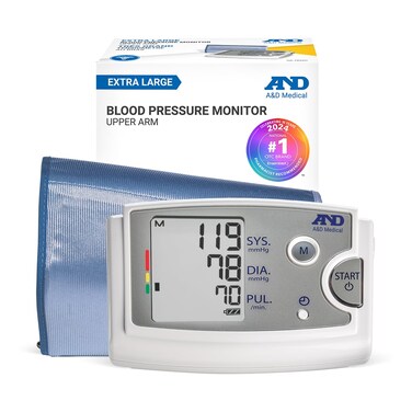 A&amp;D Medical Blood Pressure Monitor for Home Use, UA-789C - Upper Arm Precise BP Machine - Extra Large Cuff (16.5-23.6" / 42-60cm Range) Multi-Users, Easy to Use, Adults, AC Adapter, FSA/HSA Eligible