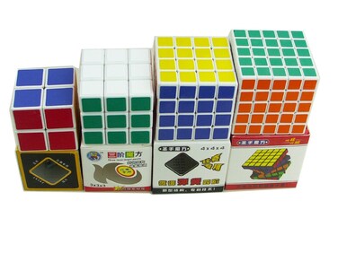 Shengshou White Base Core Cube Puzzle (Pack of 4)