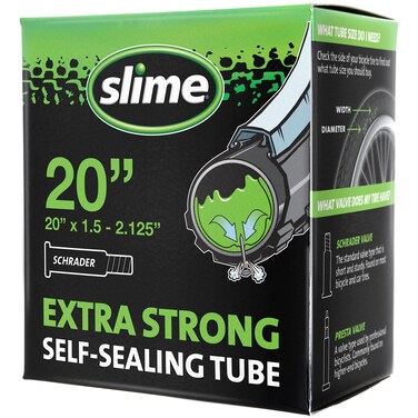 Bike Inner Tube with Slime Puncture Sealant, Extra Strong, Self Sealing, Prevent and Repair
