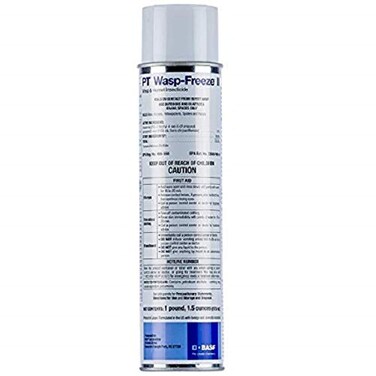 BASF PT Wasp-Freeze Insecticide for Wasp, Hornet, Yellowjacket &amp; Spider Killer, Quick Knockdown Spray, Indoor or Outdoor Use, 17.5 oz