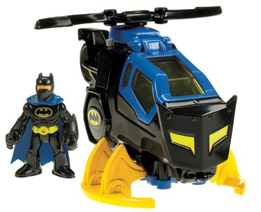Fisher-Price Imaginext DC Super Friends Batman Toy Batcopter Helicopter &amp; Figure Set for Preschool Pretend Play Kids Ages 3+ Years