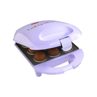 Babycakes Mini Cake Pop Maker by Select Brands - Easy-to-Use Machine - Recipes Included - Non-Stick Coating, Non-Skid Feet &amp; Power Light - Makes 9 Cake Pops
