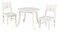 KidKraft Wooden Queen-Anne Style Lil' Doll Table &amp; Chair Set for 18-Inch Dolls - White, Gift for Ages 3+