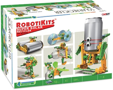 Super Solar Recycler   RRR   Reuse-Recyle-Repurpose   Turn Old Water Bottler-Cans-CDs into Solar Powered Toys