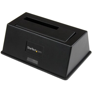 StarTech.com Single Bay USB 3.0 to SATA Hard Drive Docking Station, USB 3.0 (5 Gbps) Hard Drive Dock, External 2.5/3.5&quot; SATA I/II/III HDD/SSD Docking Station, Top-Loading Hard Drive Bay (SDOCKU33BV)